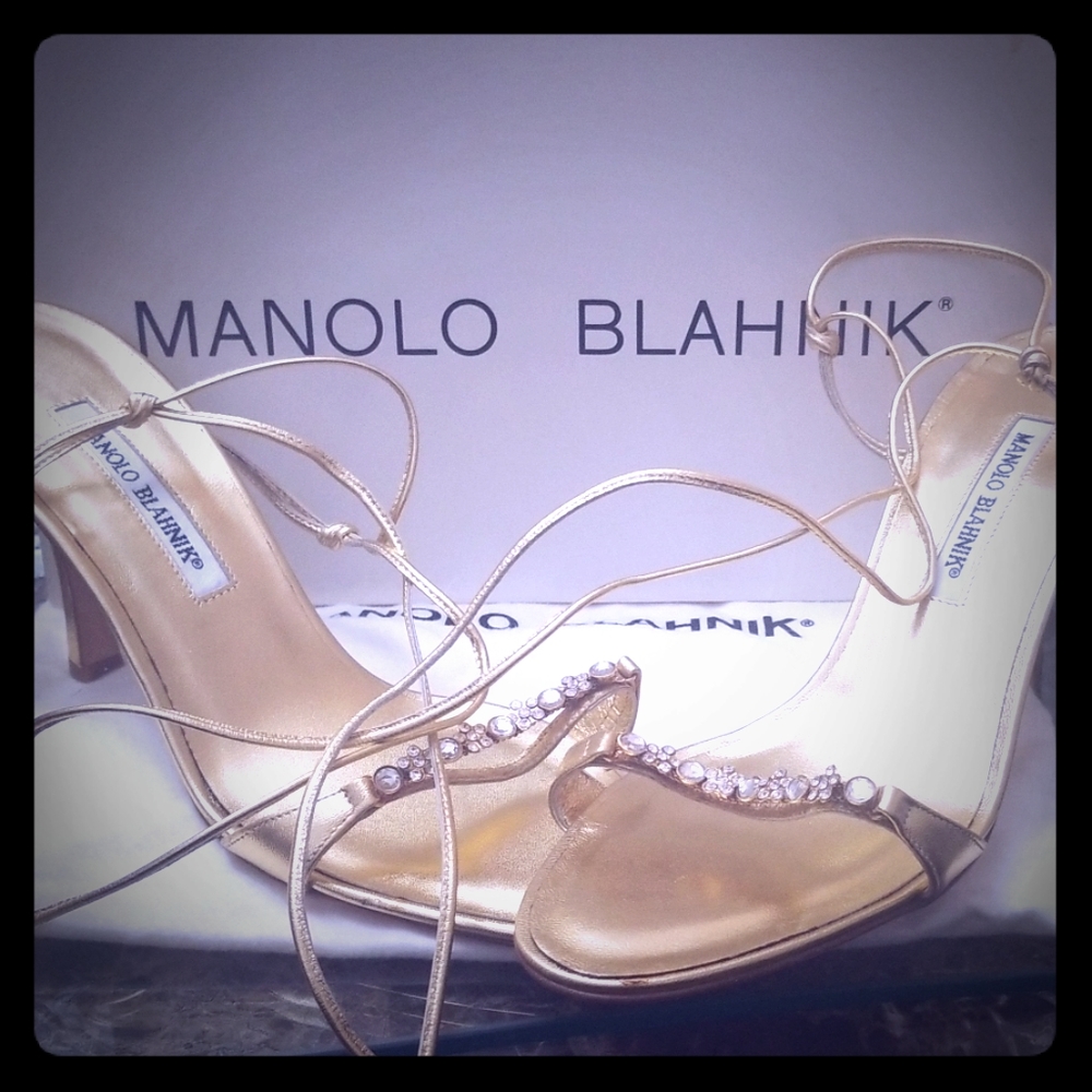 Manolo blanhnik evening shoes